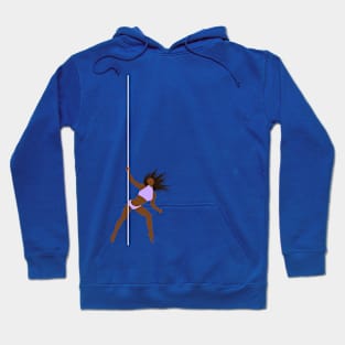 Brunette Pole Dancer Hoodie